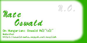 mate oswald business card